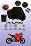 Rks Rnx Compatible Motorcycle Tarpaulin Compatible with Black Rear Bag