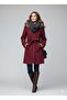 Women's Belt-Detail Mini-Length Overcoat with Inner Lining - 2