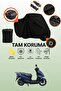 Black Rear Bag and Lock Compatible Apachi Joy 125 Compatible Motorcycle Tarpaulin