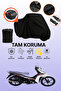 Rks Next 50 Compatible Motorcycle Tarpaulin Compatible with Black Rear Bag