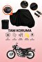 Black Tail Bag Compatible with Kawasaki W 800 Compatible Motorcycle Tarpaulin