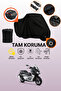 Black Rear Bag and Lock Compatible Rks Blade 250 Compatible Motorcycle Tarpaulin