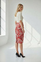 Women's Pencil Skirt with Back Slit Detail - 5