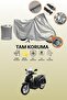 غطاء محرك متوافق مع Kymco People S 200 متوافق مع القفل الرمادي