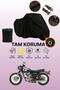Black Compatible with Lock Kawasaki W 800 Compatible Motorcycle Tarpaulin