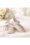 Baby Girl First Step Shoes with Stone Buckle Leather - 2