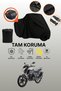 Asian Hero 125 Compatible Motorcycle Tarpaulin Compatible with Black Rear Bag