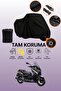 Black Compatible with Lock Yamaha X-Max 250 Abs Compatible Motorcycle Tarpaulin