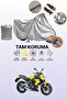 Gray Compatible with Lock Compatible with Kawasaki Er-6 N Compatible Engine Tarpaulin