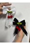 Melkady 558 - Cherry Lace Satin Ribbon Luxury Automatic Buckle Set (2 Pcs) - 3