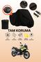 Black Rear Bag Compatible with Bmw F 750 Gs Compatible Motorcycle Tarpaulin