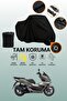 Black Compatible with Lock Compatible with Honda Pcx150 Compatible Motorcycle Tarpaulin