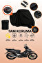 Black Rear Bag and Lock Compatible Kuba Easy Pro 50 Compatible Motorcycle Tarpaulin