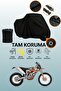 Black Compatible with Lock Ktm 350 Freeride Compatible Motorcycle Tarpaulin