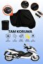 Yuki Qm250T Maximum Compatible Motorcycle Tarpaulin Compatible with Black Rear Case