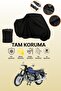 Black Rear Bag and Lock Mismatched Bmw R 60-6 Compatible Motorcycle Canvas