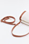 Cream - Tan D47 Single Compartment Adjustable Strap Daily Minimal Baguette Hand and Shoulder Women's Bag - 3