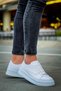 Yg2401 Laiva Men's Casual Lace-Up Leather Sports Sneaker Shoes Cbt - White - 4