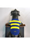 Yellow Navy Blue Fan Sweater for Cat and Dog - 3