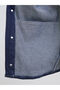 Indigo Shirt Collar O Oversized Women's Jean Jacket - 4