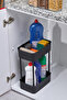 رف متعدد الأغراض عملي ذو طبقتين لتنظيم المطبخ والحمام (بدون عجلات) - 4