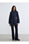 Indigo Shirt Collar Women's Jean Jacket - 2