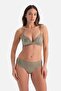 Khaki Lace Detailed Bra - 4
