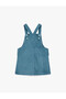 Strappy Square Neck Velvet Gilet Blue Baby Girl Dress 6Wmg10001Aw - 2