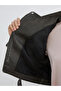Shirt Collar Women's Leather Look Jacket - 3