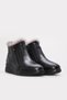 Black Fur Inside Genuine Leather Thermo Sole Zipper Quality Style Women Boots Tg0941111261