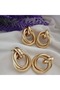 Interlocking Double Chain Earrings - Trendy Women's Earrings