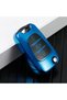Hyundai, Kia Compatible I20, Ix20, I30, Ix35, Elantra Glossy Tpu Key Case Cover (Blue)