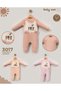 Baby Can Baby Girl Embroidered Salopet Set 100% Cotton - 2