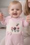 Baby Can Baby Girl Embroidered Salopet Set 100% Cotton - 4
