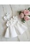 Girls' White Pearl Orchid Dress Special Occasion Birthday Party Dress - 2