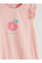 Pink Crew Neck Floral Baby Girl Jumpsuit 2-Piece - 6