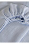 100% Cotton Muslin Fitted Sheet - 4 Layers, Breathable Fabric - 70X140 cm - 2