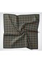 Viscose Velora Scarf with Clover Pattern Petrol Green Tok Duruşlu 90X90 - 7
