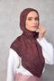 Viscose Velora Scarf Four Seasons Dark Plum 90X90 - 4