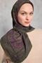 Viscose Velora Scarf Four Seasons Army Green 90X90 - 6
