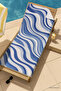Unisex Patterned Printed Sea Beach Towel Wave Pattern 70X140 cm - 3