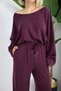 Premium 29 Boat Neck, Dirty Stitch Bluse, Palazzo Bottom Set - 6