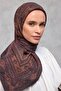 Viscose Velora Scarf Four Seasons Black Plum 90X90 - 7
