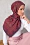 Viscose Velora Scarf Dark Purple Patterned Four Seasons Lightweight 90X90