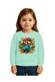 Unisex Super Mario Printed Children's Sweatshirt 3 Thread Raised - 2