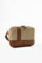 Canvas Fabric Crossbody Bag Unisex Tablet Bag Shoulder Bag with Strap - 5