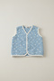 Baby Cotton Embroidered Colorful Quilted Y Vest Set Double Set - 3