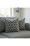 Punch Embroidery Pattern 3D Digital Printed Round Punch Patterned Gray Theme 4-Pack Cushion Covers - 3