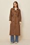 Belted Suede Trench Coat 10986 - 2