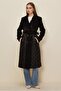 Belted Quilted Detail Coat 90534 - 3